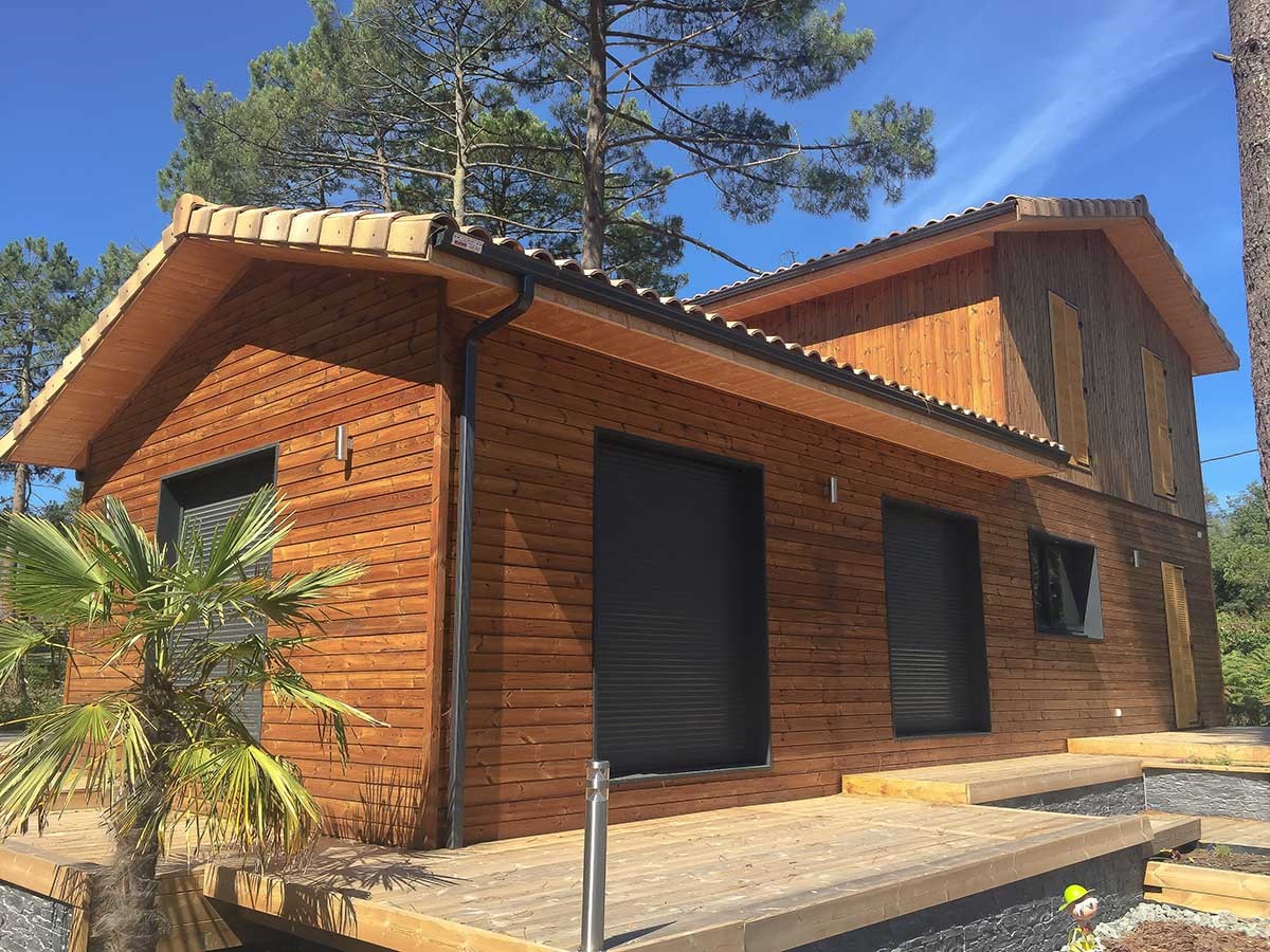 Maison en bois à Lacanau en bord de mer